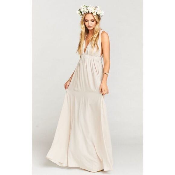 Show Me Your Mumu Ava Maxi Dress Show Me The Ring Crisp L - Picture 1 of 3